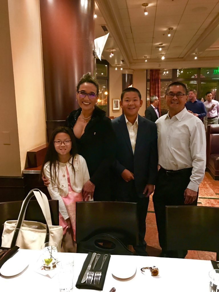 Dr. Yip and Family At Dental Function Dinner